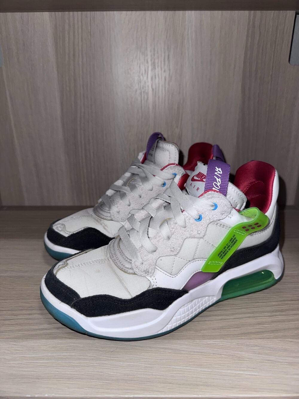 Nike Air Jordan MA2 Women’s Size 7.5 White Black Athletic Running Shoes Sneakers